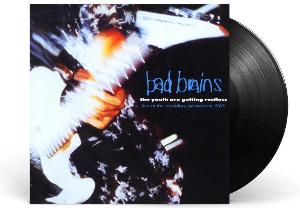 cover of a vilnile LP. Vinile disk sligthly showing at a side of the cover